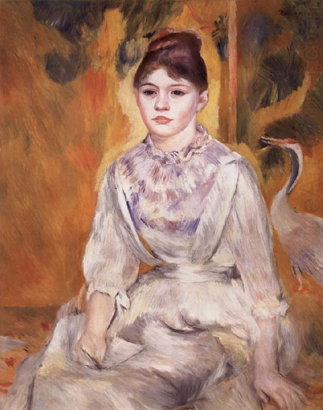 Pierre Renoir Young Girl with a Swan china oil painting image